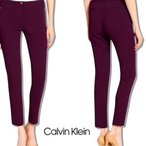 Calvin Klein Crepe Skinny Ankle Pants